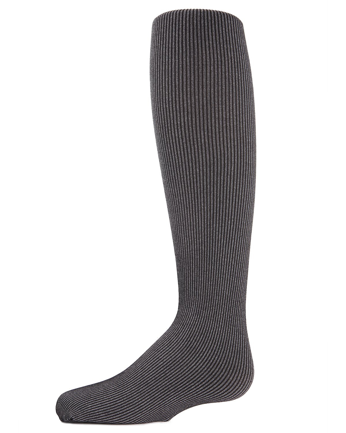 Girls' Essential Ribbed Heather Tights