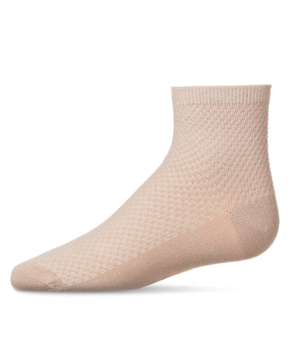 Girls' Pique Stitch Anklet Socks