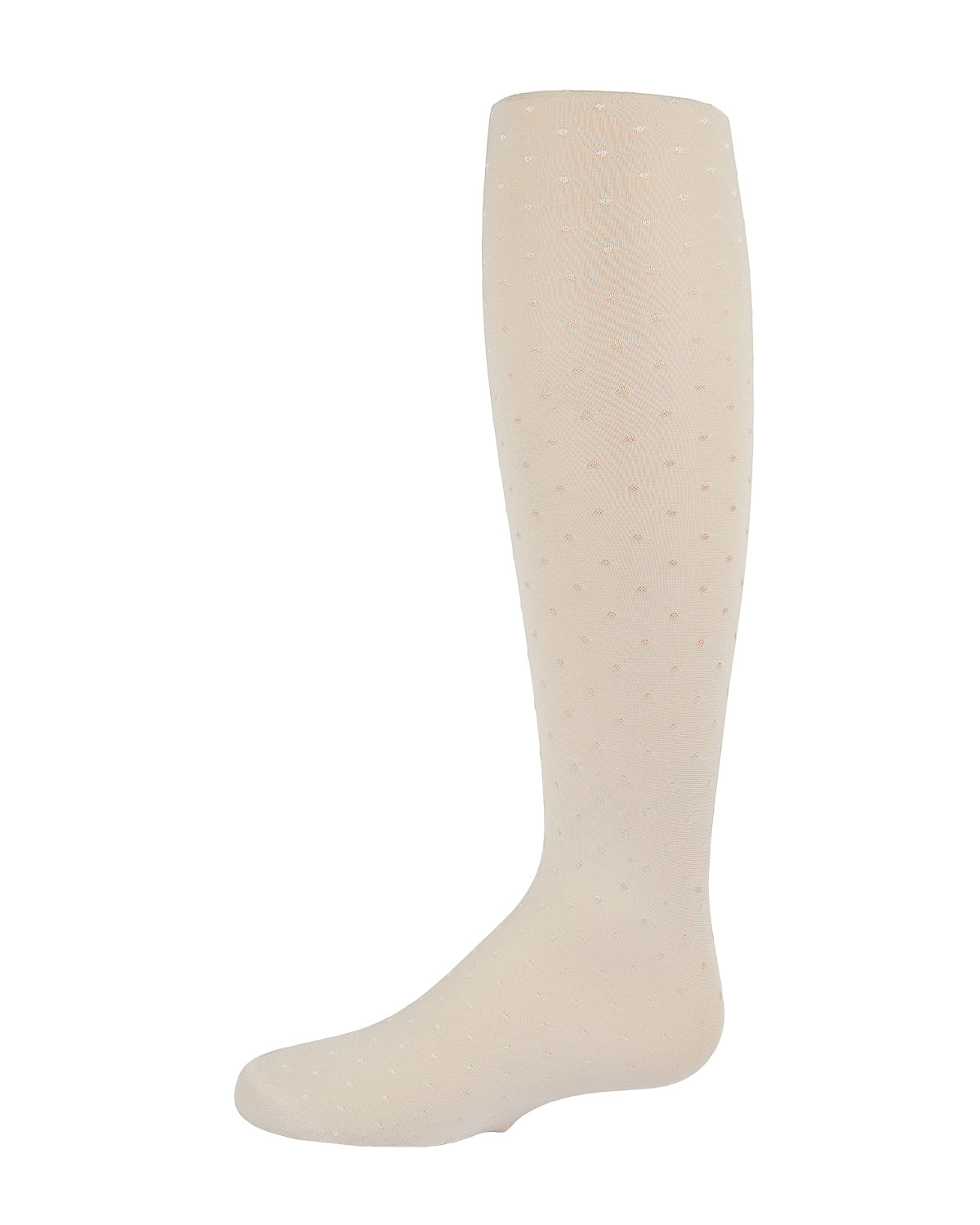 Girls' Shiny Dot Opaque Nylon Tights