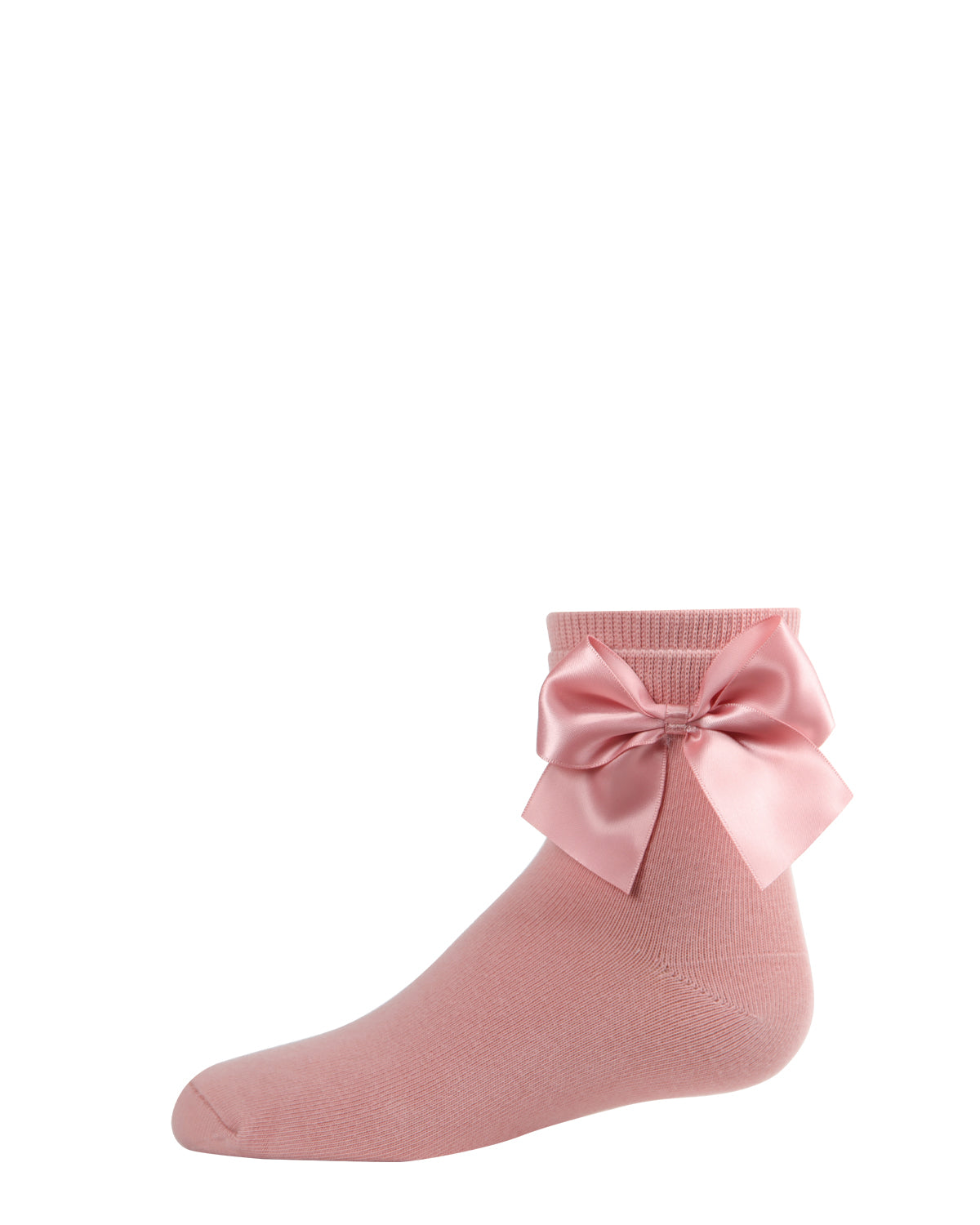 Girls' Silky Side Bow Anklet Socks