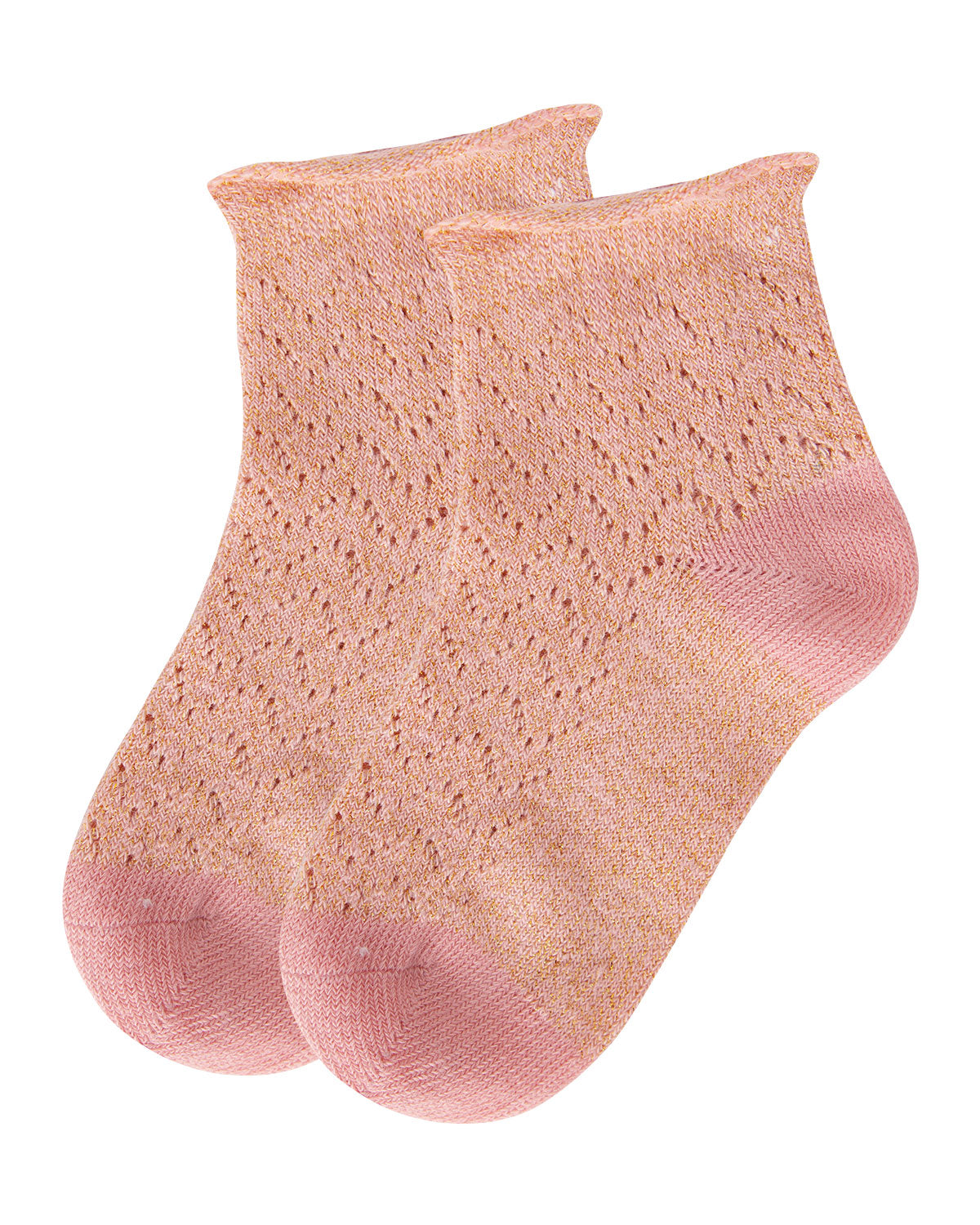 Fuzzy Shimmer Cotton Blend Anklet Socks