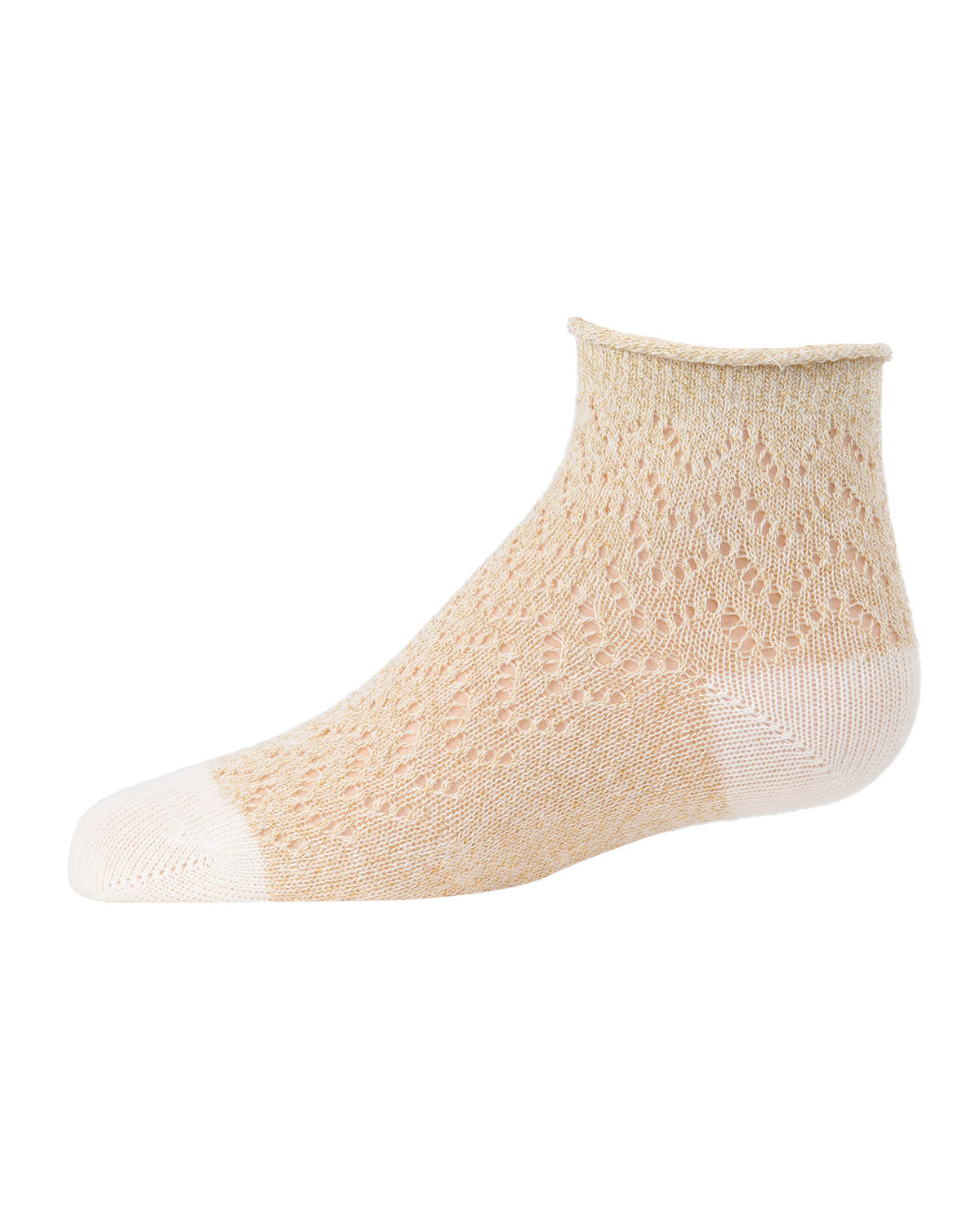 Fuzzy Shimmer Cotton Blend Anklet Socks