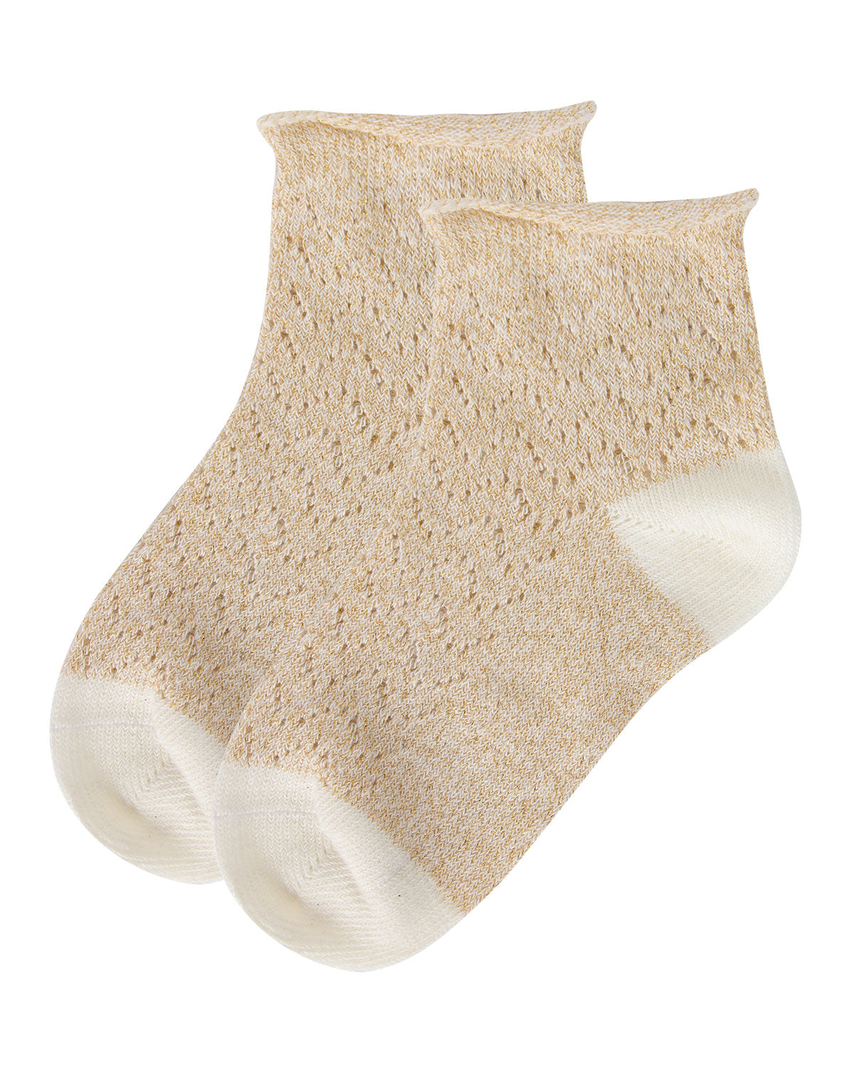 Fuzzy Shimmer Cotton Blend Anklet Socks