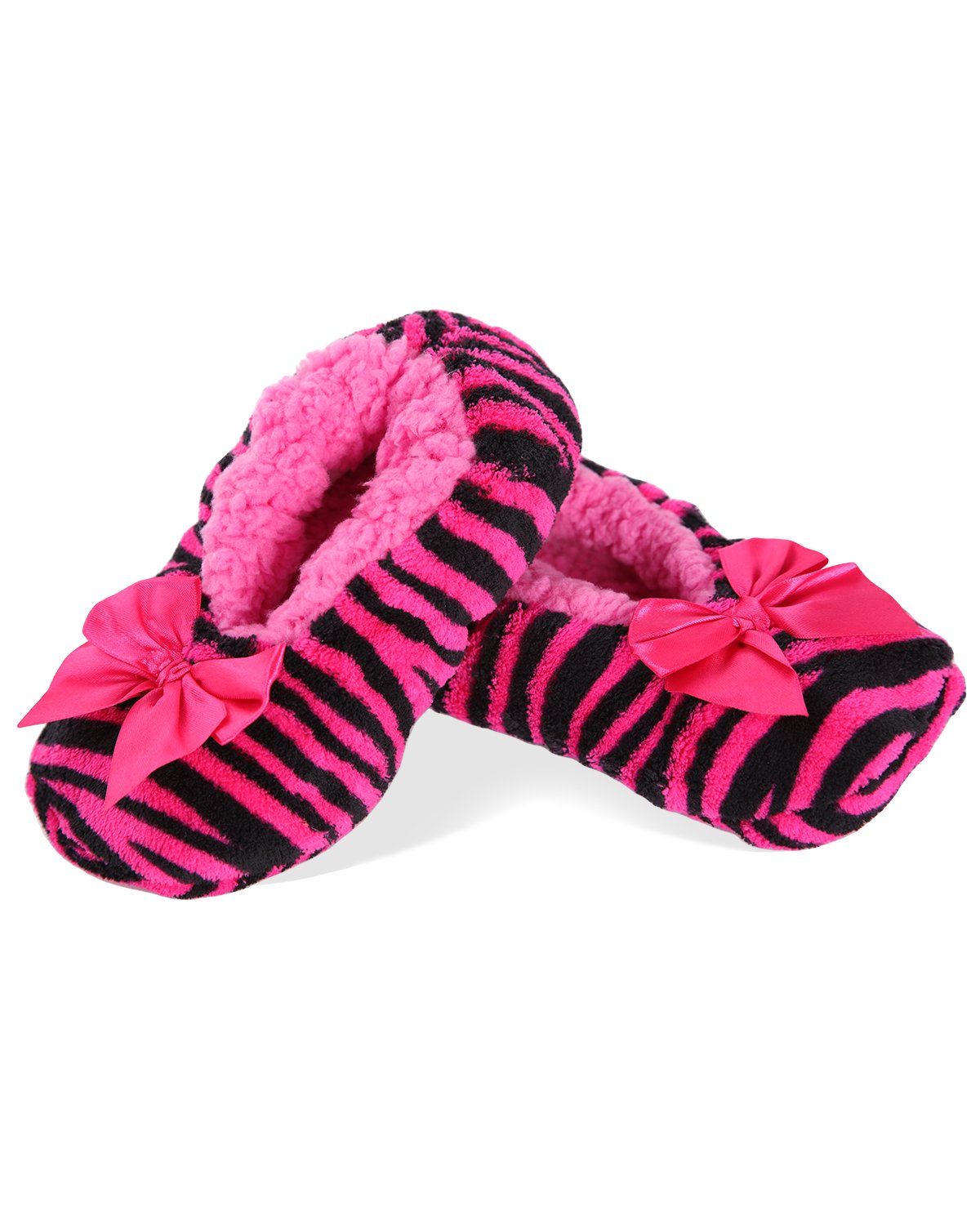 Kids' Party Animal Zebra Stripe Slippers