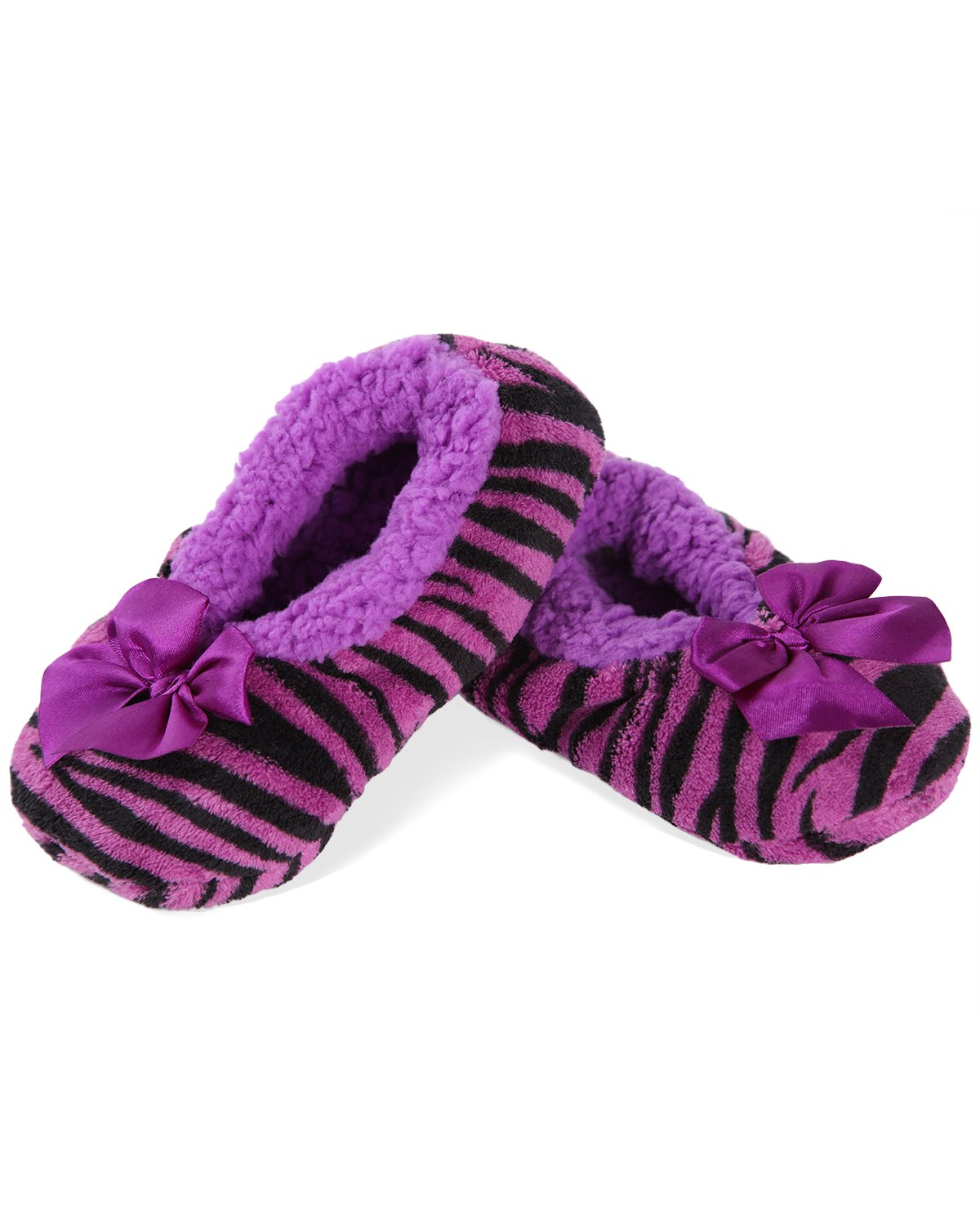 Kids' Party Animal Zebra Stripe Slippers