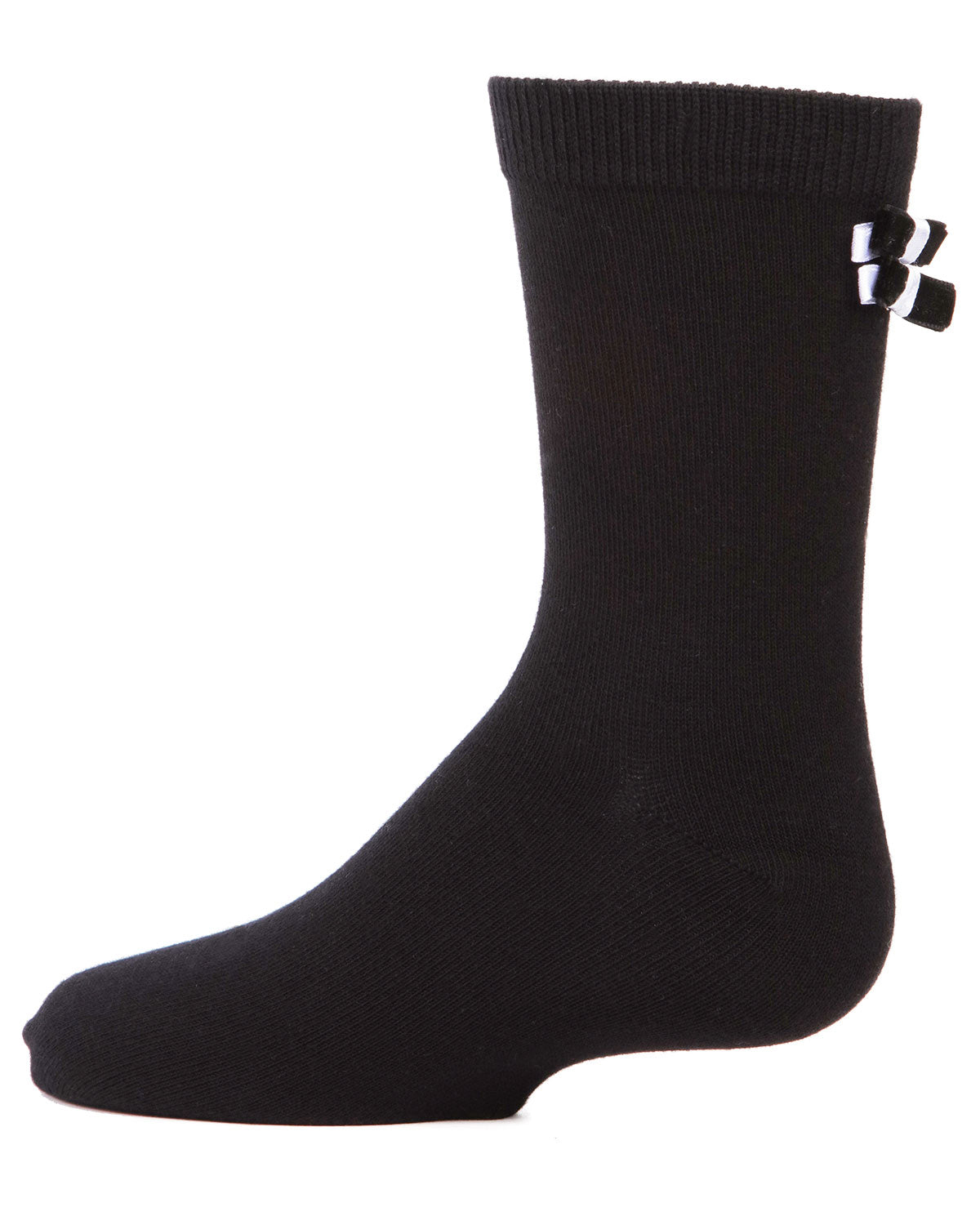 Black Tie Affair Girls Cotton Blend Crew Socks