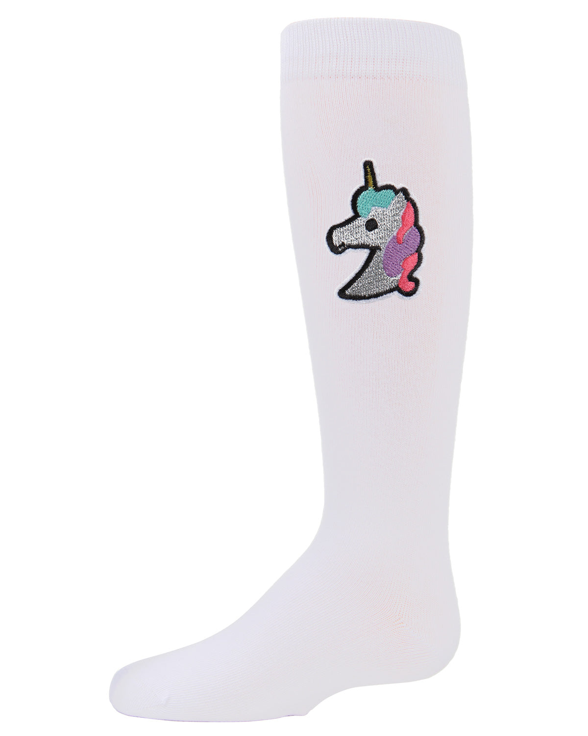 Girls' Glitter Unicorn Knee-High Socks