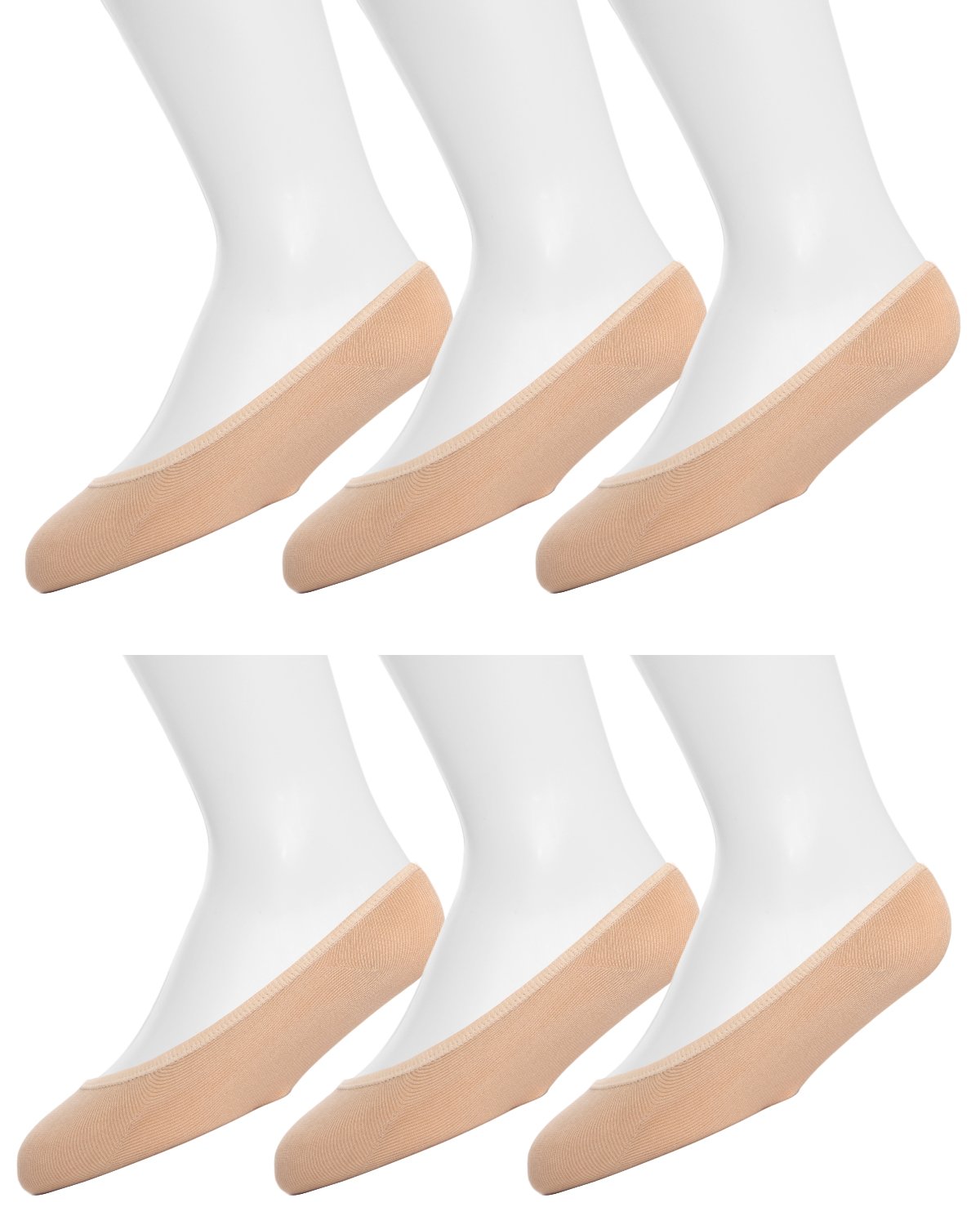 Girls Microfiber Liner Socks 6-Pack