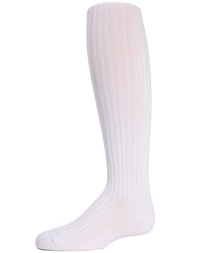 Infant Classic Ribbed Cotton Blend Opaque Tights