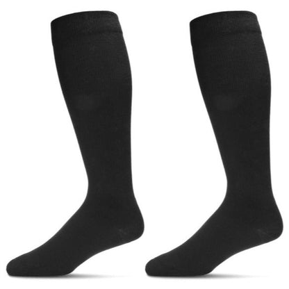 2 Pair Cushioned Sole Cotton Blend Graduated Compression Socks