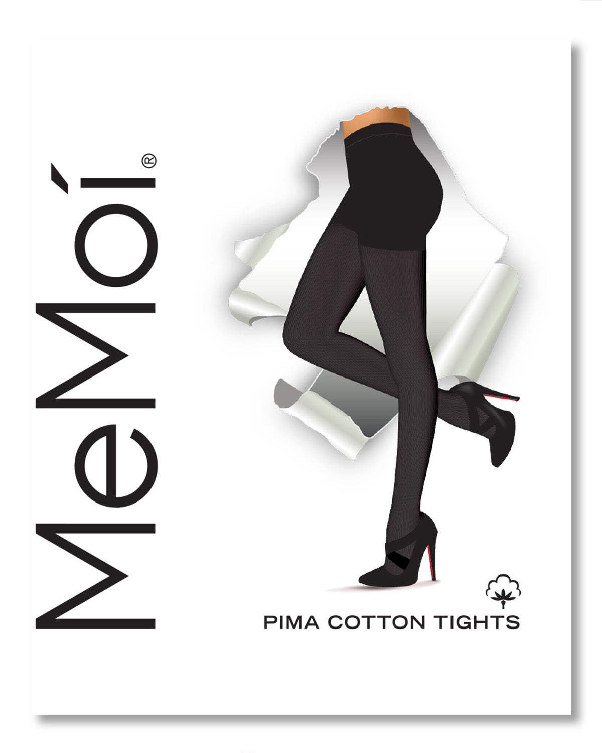 Soft Pima Cotton Tights with Comfort Waist