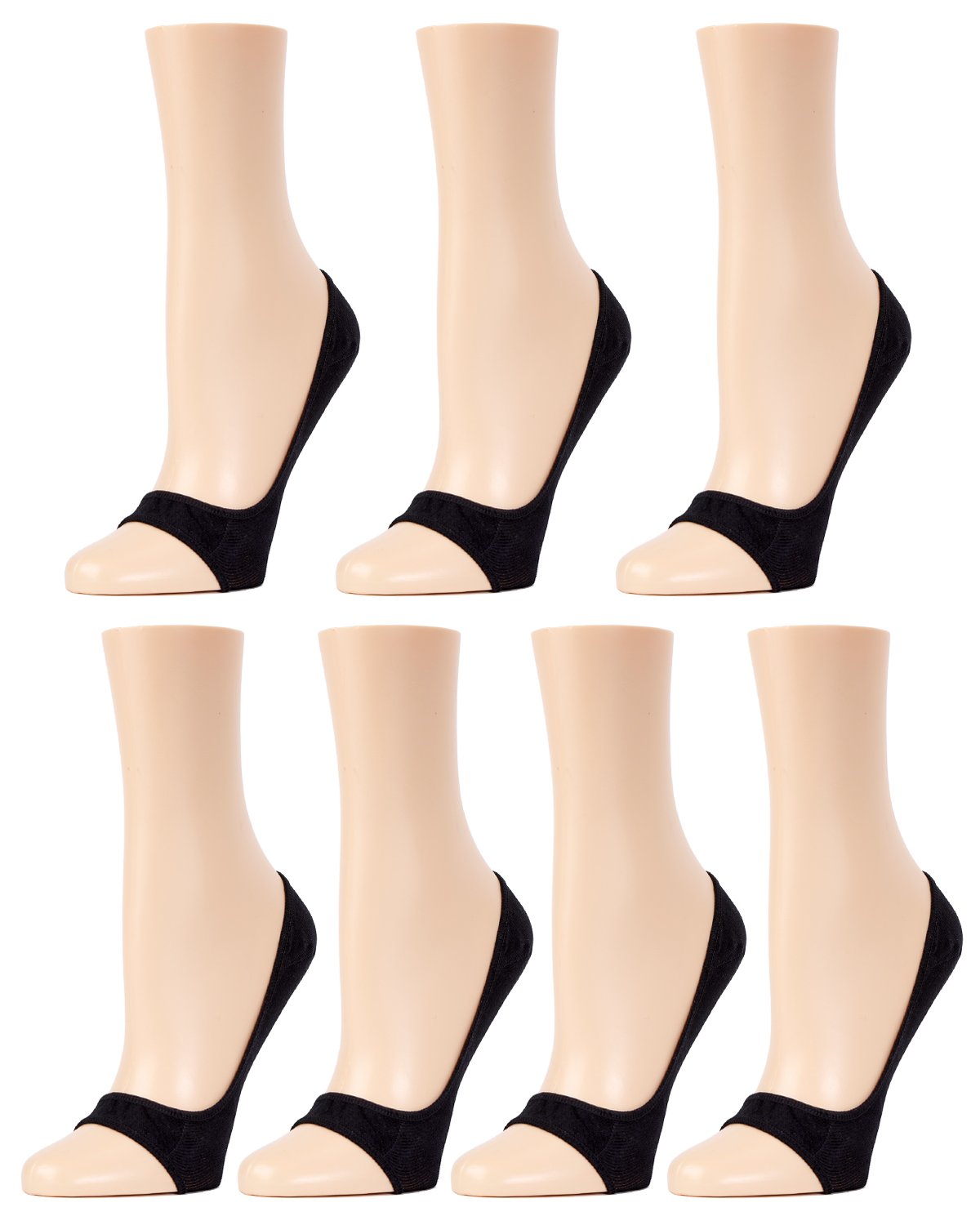 Micro Liner Open-Toe No-Show Shoe Liners 7-Pack