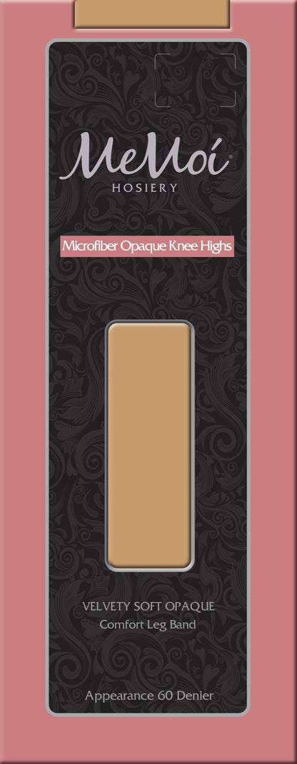 Microfiber Opaque Knee High Stockings