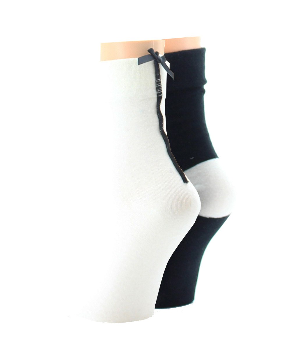 Basic Blend Cotton Ankle Socks 2 Pack