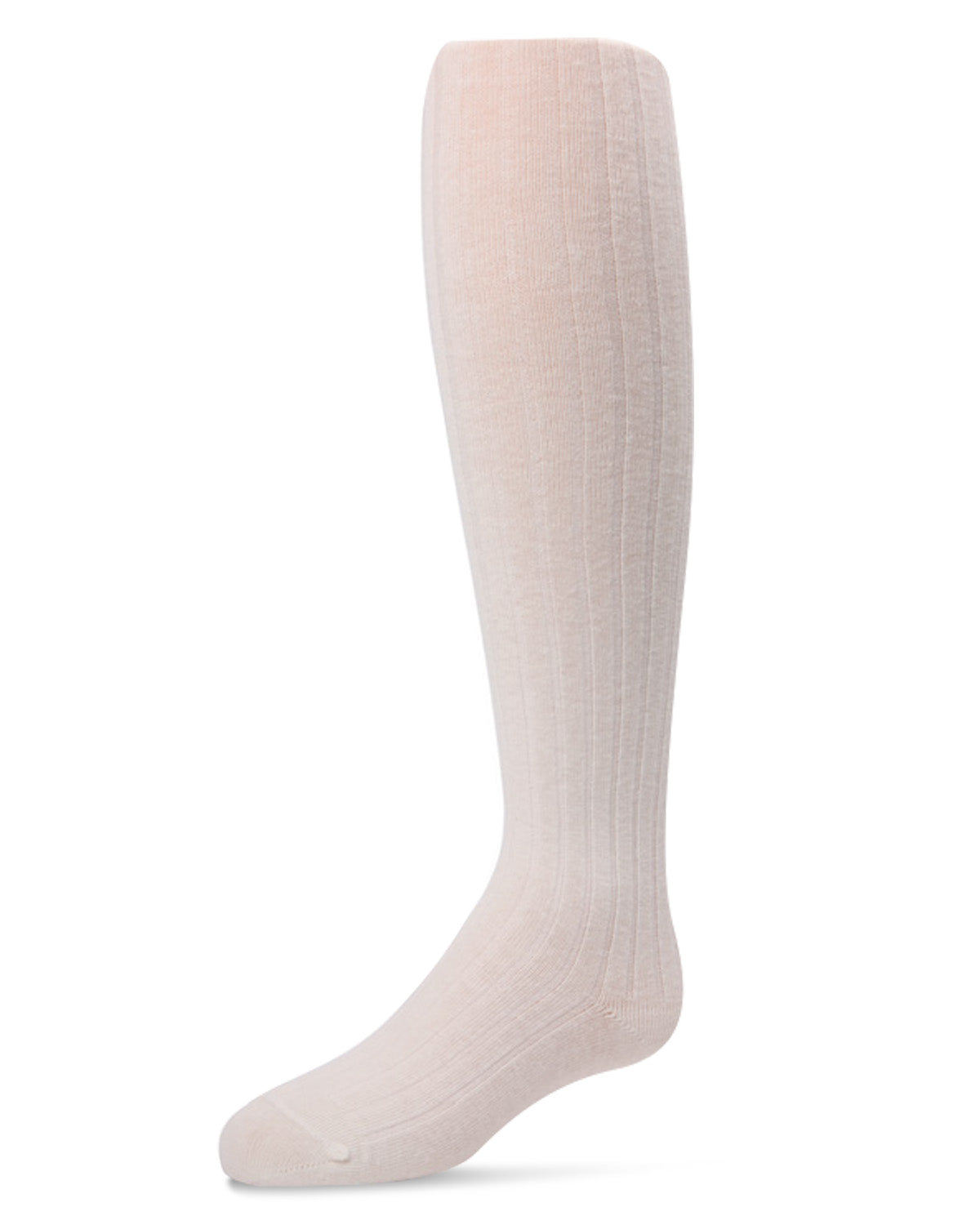 Ribbed Cotton Blend Basic Non-Binding Infant Tights